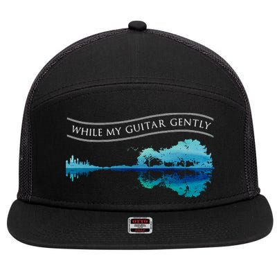 Womens Classic Rock Tee While My Guitar Gently Thebeatles Men Style VNeck 7 Panel Mesh Trucker Snapback Hat