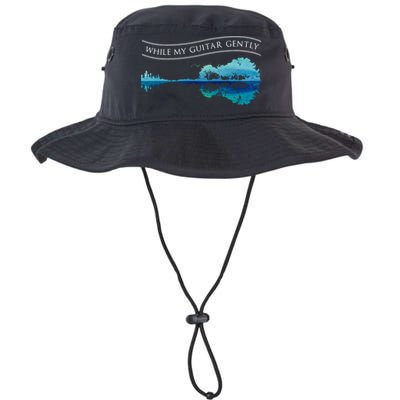 Womens Classic Rock Tee While My Guitar Gently Thebeatles Men Style VNeck Bucket Hat