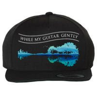 Womens Classic Rock Tee While My Guitar Gently Thebeatles Men Style VNeck Wool Snapback Cap