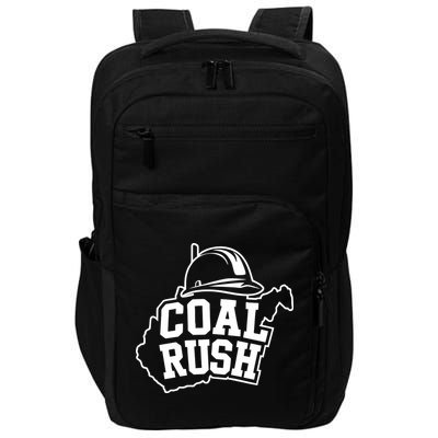 Wv Coal Rush With State And Miner Hard Hat Impact Tech Backpack