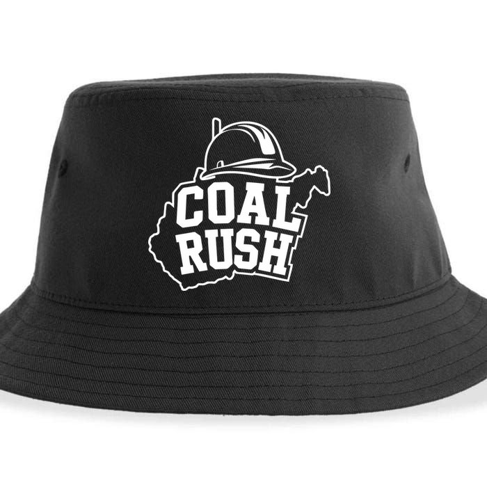 Wv Coal Rush With State And Miner Hard Hat Sustainable Bucket Hat