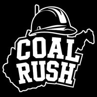 Wv Coal Rush With State And Miner Hard Hat Button
