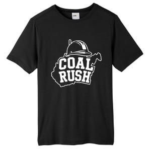 Wv Coal Rush With State And Miner Hard Hat Tall Fusion ChromaSoft Performance T-Shirt