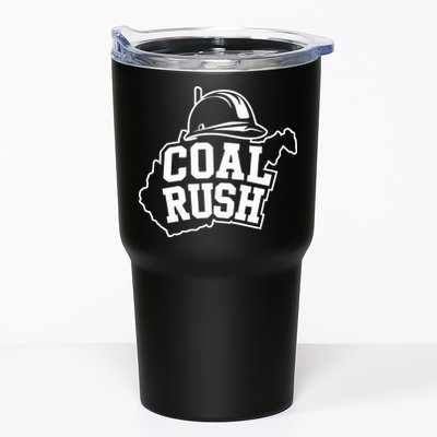 Wv Coal Rush With State And Miner Hard Hat Tumbler
