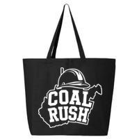 Wv Coal Rush With State And Miner Hard Hat 25L Jumbo Tote