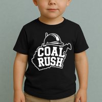 Wv Coal Rush With State And Miner Hard Hat Toddler T-Shirt
