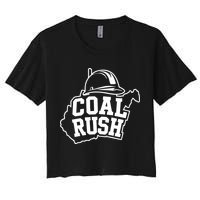 Wv Coal Rush With State And Miner Hard Hat Crop Top