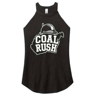 Wv Coal Rush With State And Miner Hard Hat Women's Perfect Tri Rocker Tank