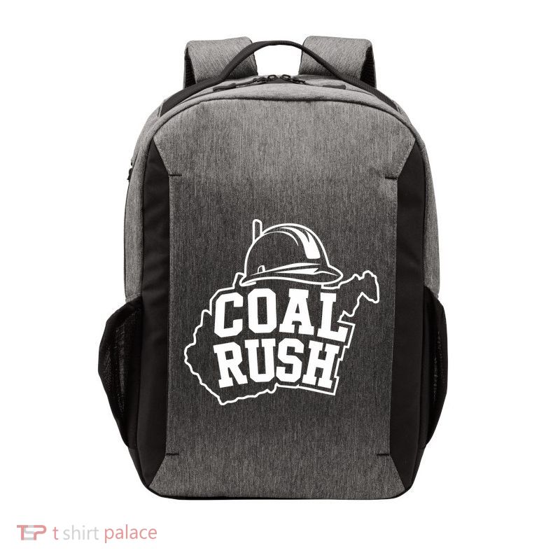 Wv Coal Rush With State And Miner Hard Hat Vector Backpack