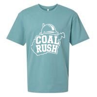Wv Coal Rush With State And Miner Hard Hat Sueded Cloud Jersey T-Shirt
