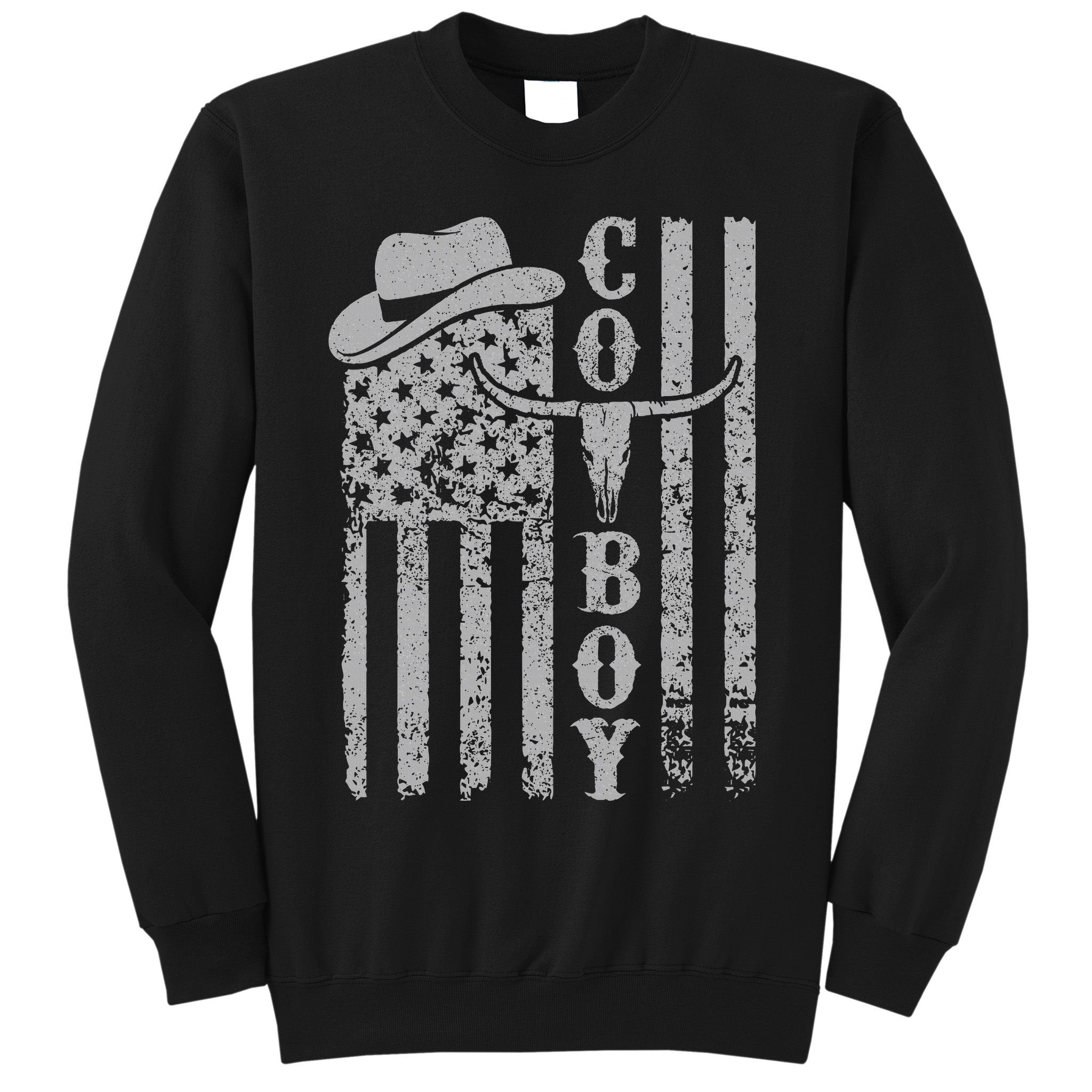 Western Country Rodeo Southern American Flag Sweatshirt