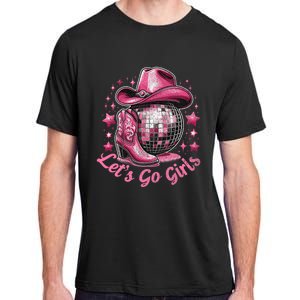 Western Cowgirl Rodeo Disco Retro Bachelorette Party Adult ChromaSoft Performance T-Shirt