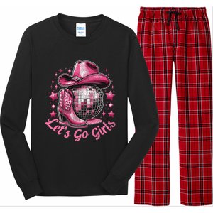 Western Cowgirl Rodeo Disco Retro Bachelorette Party Long Sleeve Pajama Set