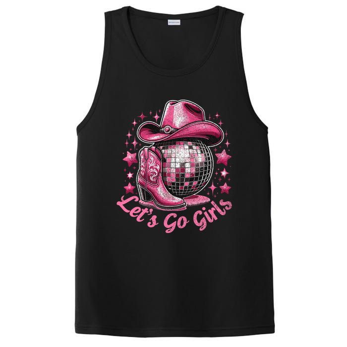 Western Cowgirl Rodeo Disco Retro Bachelorette Party PosiCharge Competitor Tank