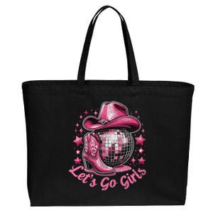 Western Cowgirl Rodeo Disco Retro Bachelorette Party Cotton Canvas Jumbo Tote