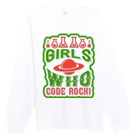 Who Code Rock Premium Crewneck Sweatshirt