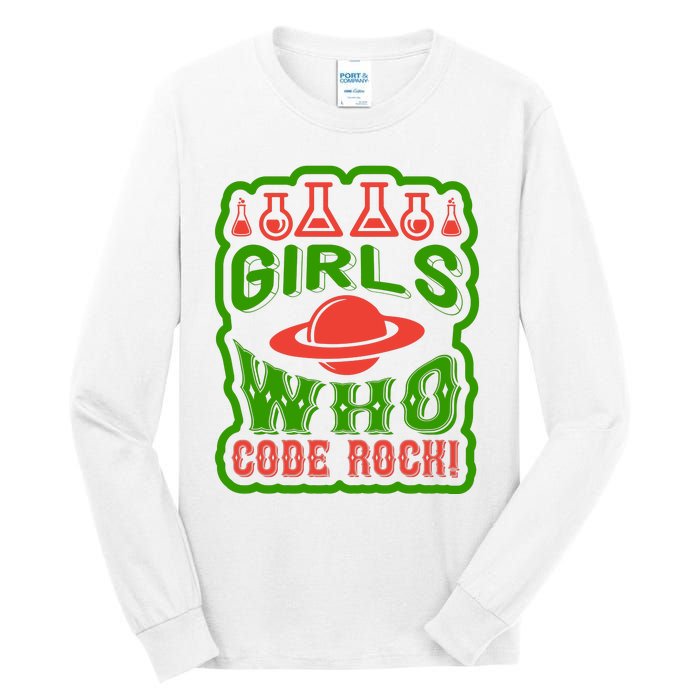 Who Code Rock Tall Long Sleeve T-Shirt