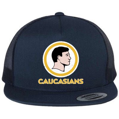 Washington Caucasians Redskins Flat Bill Trucker Hat