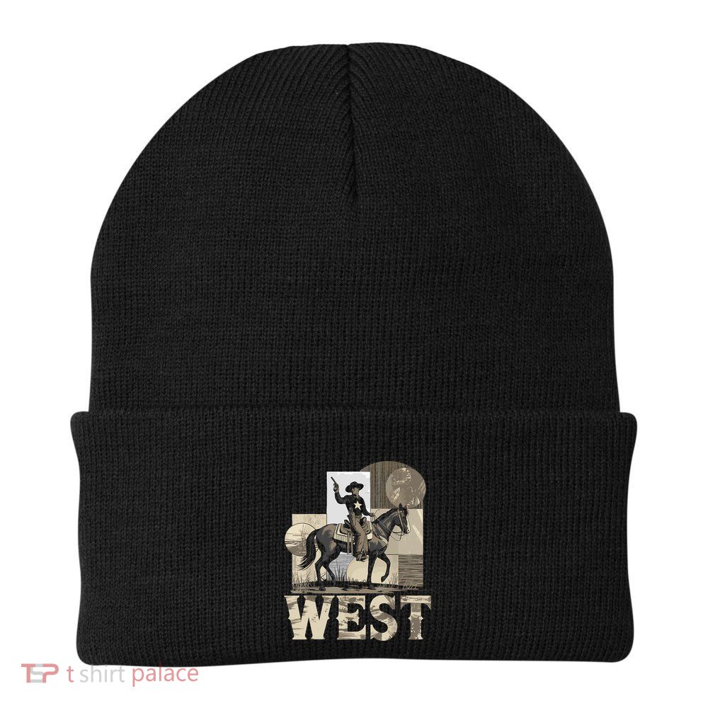 Western Cowboy Rodeo Horse Riding Vintage Retro Beanie