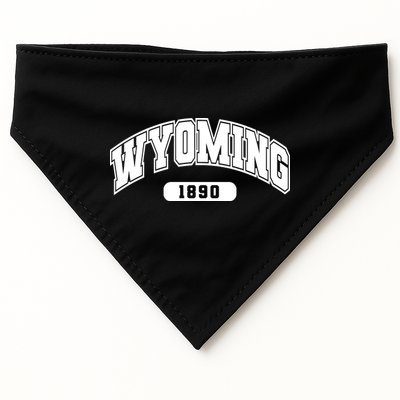 Wyoming Collegiate Style 1890 USA-Made Doggie Bandana
