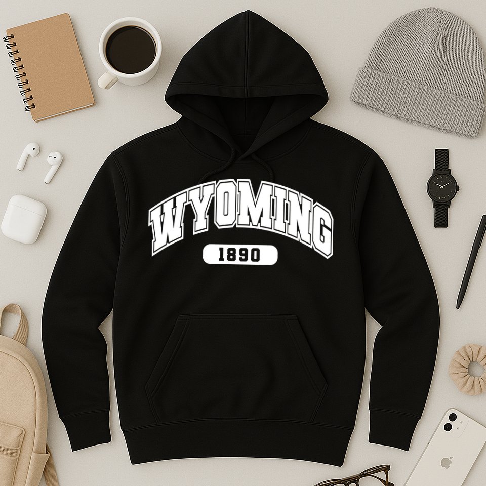Wyoming Collegiate Style 1890 Hoodie
