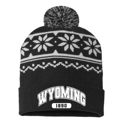 Wyoming Collegiate Style 1890 USA-Made Snowflake Beanie