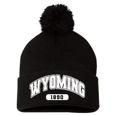 Wyoming Collegiate Style 1890 Pom Pom 12in Knit Beanie