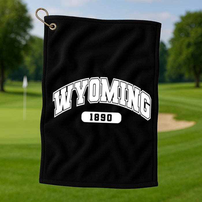 Wyoming Collegiate Style 1890 Golf Towel