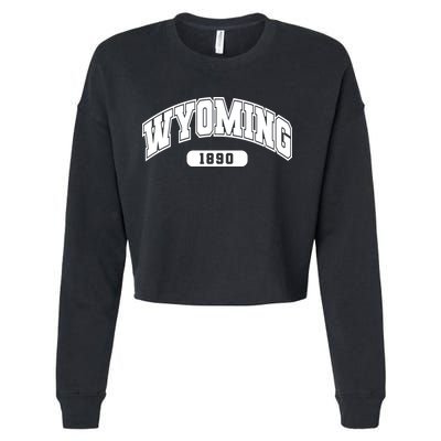 Wyoming Collegiate Style 1890 Cropped Pullover Crew