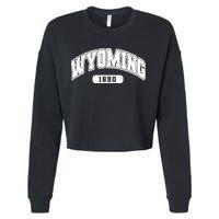 Wyoming Collegiate Style 1890 Cropped Pullover Crew