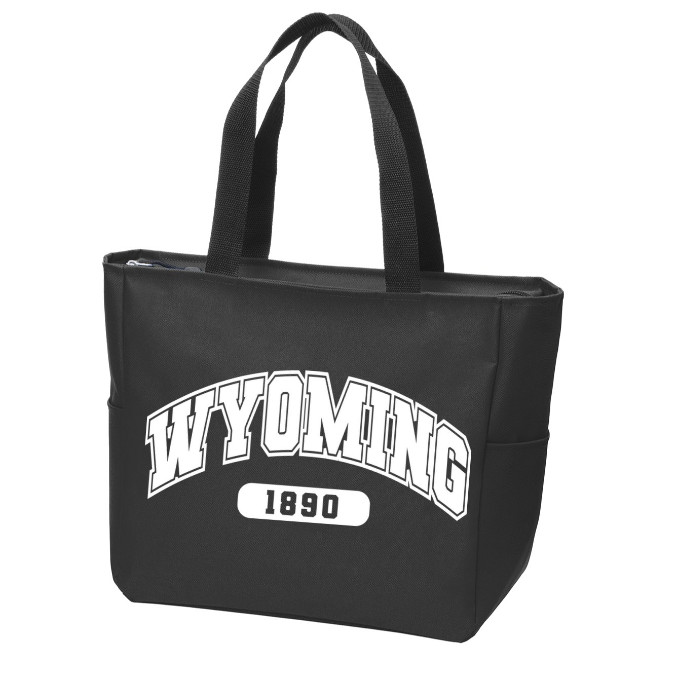 Wyoming Collegiate Style 1890 Zip Tote Bag