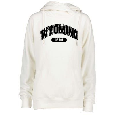 Wyoming Collegiate Style 1890 Womens Funnel Neck Pullover Hood