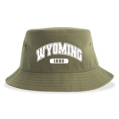 Wyoming Collegiate Style 1890 Sustainable Bucket Hat