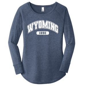 Wyoming Collegiate Style 1890 Women's Perfect Tri Tunic Long Sleeve Shirt