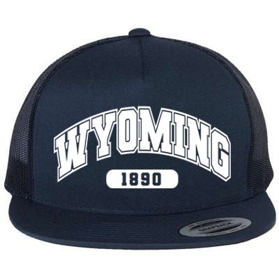 Wyoming Collegiate Style 1890 Flat Bill Trucker Hat