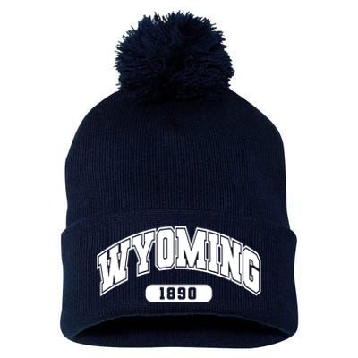 Wyoming Collegiate Style 1890 Pom Pom 12in Knit Beanie