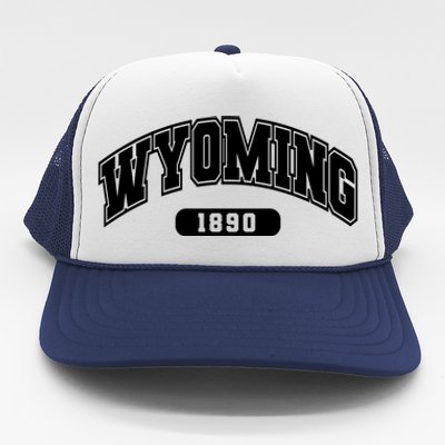 Wyoming Collegiate Style 1890 Trucker Hat