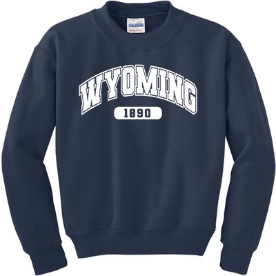 Wyoming Collegiate Style 1890 Kids Sweatshirt