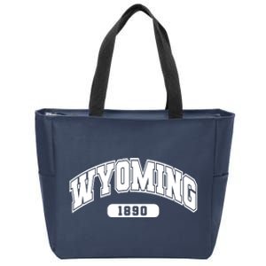 Wyoming Collegiate Style 1890 Zip Tote Bag