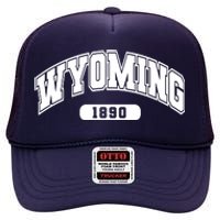 Wyoming Collegiate Style 1890 High Crown Mesh Back Trucker Hat