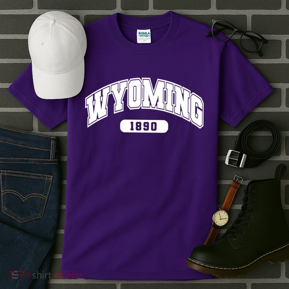 Wyoming Collegiate Style 1890 Tall T-Shirt