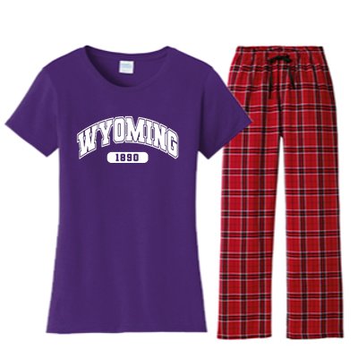 Wyoming Collegiate Style 1890 Women's Flannel Pajama Set