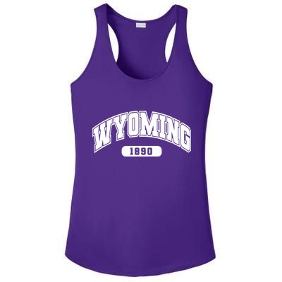 Wyoming Collegiate Style 1890 Ladies PosiCharge Competitor Racerback Tank