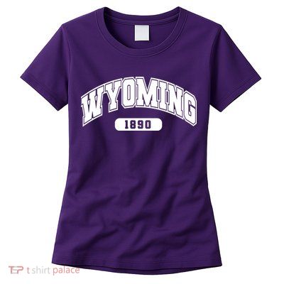 Wyoming Collegiate Style 1890 Womens T-Shirt