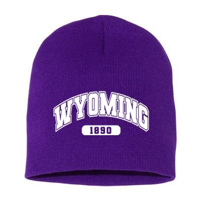 Wyoming Collegiate Style 1890 Short Acrylic Beanie