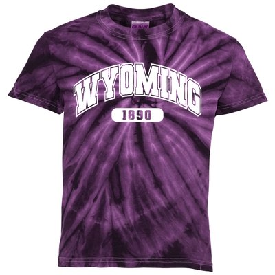 Wyoming Collegiate Style 1890 Kids Tie-Dye T-Shirt