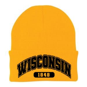 Wisconsin Collegiate Style 1848 Knit Cap Winter Beanie