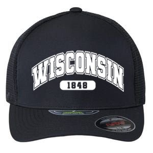 Wisconsin Collegiate Style 1848 Flexfit Unipanel Trucker Cap