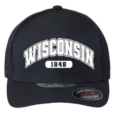 Wisconsin Collegiate Style 1848 Flexfit Unipanel Trucker Cap