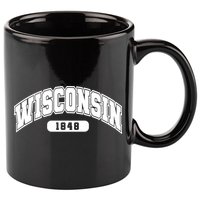 Wisconsin Collegiate Style 1848 11oz C Handle Ceramic Mug
